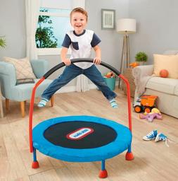 Indoor Trampoline For Kids Toddlers With Handle 3 Ft Small Y